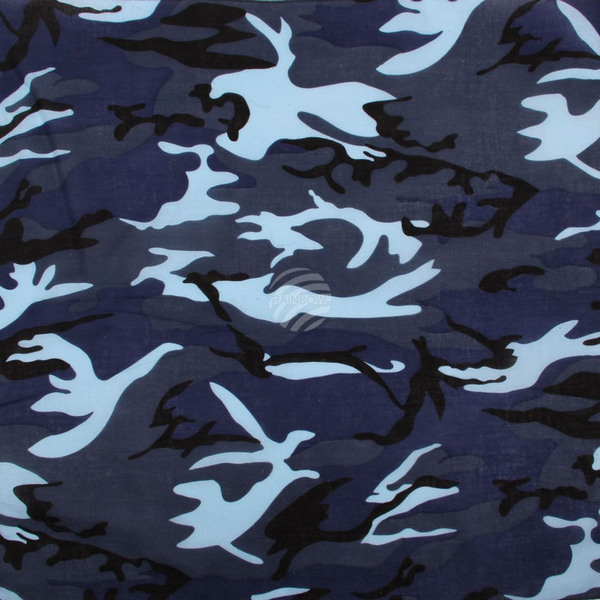 Viper Bandana BA-013 Blue Camouflage, 50x50cm, 100% Cotton